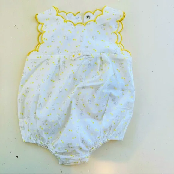 Jacadi baby sweater and bubble romper